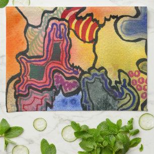 Paño De Cocina Gratuito de las celdas de color fresco y fresco ab