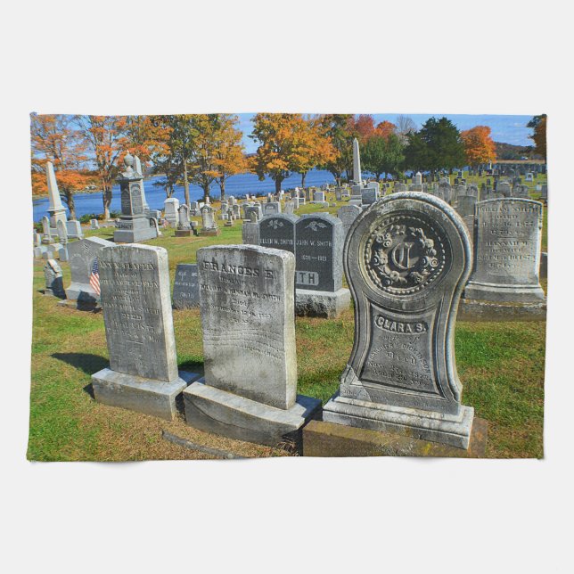 Paño De Cocina Gravestone Dish Towell (Horizontal)