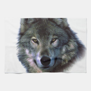 Paño De Cocina Gray Wolf Eyes