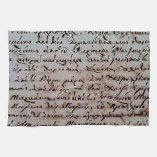 Paño De Cocina grecia grecia antigua escribiendo a mano cartas de