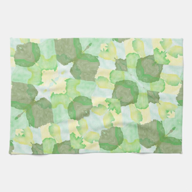 Paño De Cocina Green abstract art Magical wallpaper (Horizontal)