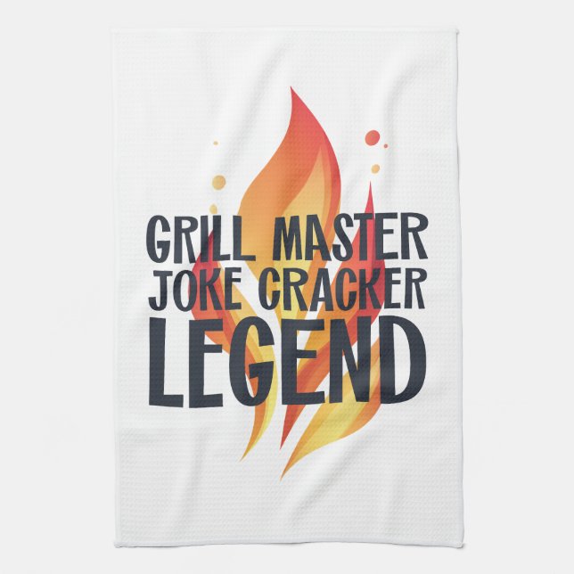 Paño De Cocina Grill Legend BBQ Poster (Vertical)
