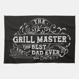 Paño De Cocina Grill Master y el mejor padre de todos los padres 