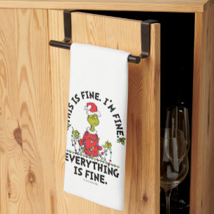 Paño De Cocina Grinch Todo está bien