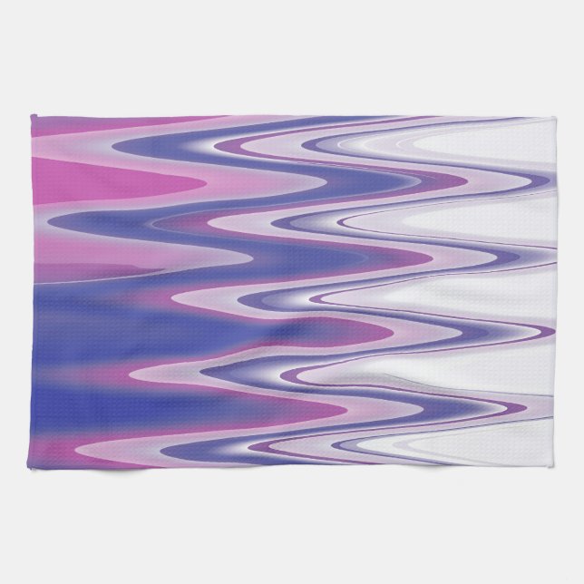 Paño De Cocina Gris azul de Fuchsia (Horizontal)
