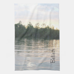 Paño De Cocina Gris Azul Y Negro