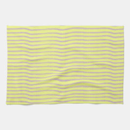 Paño De Cocina Gris fraguaba las líneas en amarillo.