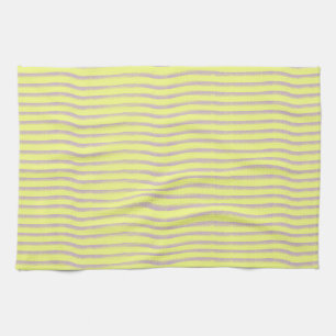 Paño De Cocina Gris fraguaba las líneas en amarillo.