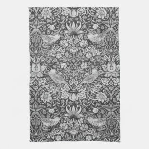 Paño De Cocina Gris, ladrón de fresa, William Morris