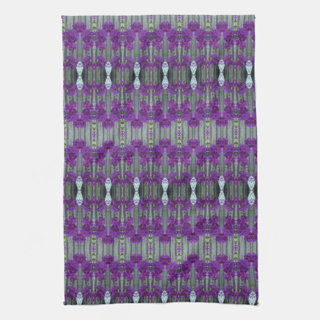 Paño De Cocina Gris morado y blanco (Vertical)