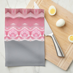 Paño De Cocina Gris rosa y verde