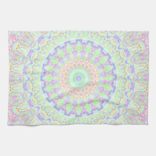 Paño De Cocina Groovy Boho Hippie Rainbow Mandala