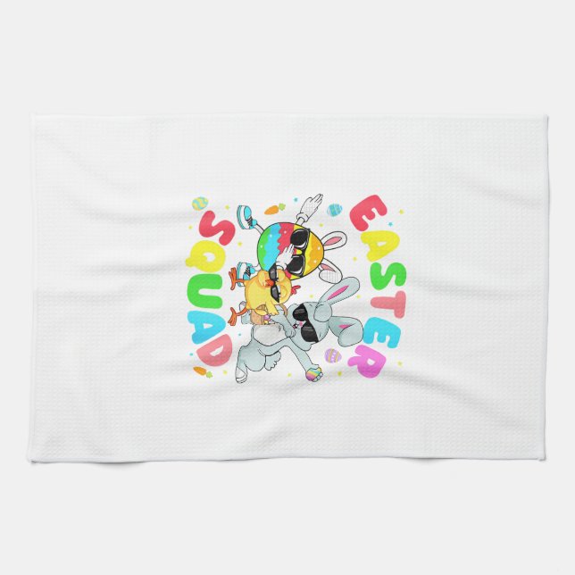 Paño De Cocina Groovy Funny Rabbit Egg Chick Easter Squad Day Men (Horizontal)