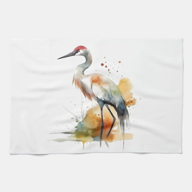Paño De Cocina Grulla errante (Horizontal)