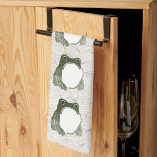 Paño De Cocina Grumpy Tapo De Rana Japonesa Del Siglo XIX