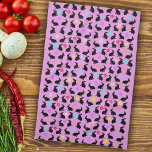 Paño De Cocina Grupo Primavera Negro Sitting Rabbits Flores rosad<br><div class="desc">Esta toalla de mano de cocina es rosa con un grupo de conejos de primavera sentados que llevan flores coloridas alrededor de sus cuellos con una salpicadura de pétalos de flores de diferentes colores.</div>