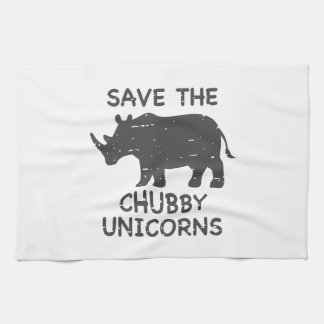 Paño De Cocina Guardar los unicornios de chubby - Elija el color 