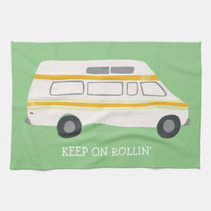 Paño De Cocina GUARDE EN verde retro de ROLLIN Campervan