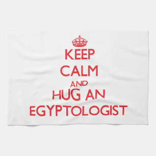 Paño De Cocina Guarde la calma y abrace un Egyptologist