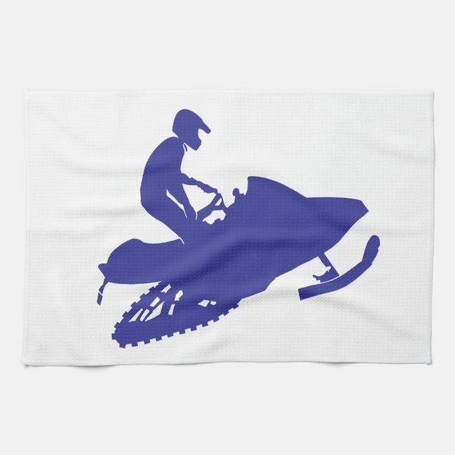 Paño De Cocina Guay Blue Snowmobiler (Horizontal)