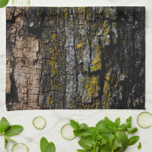 Paño De Cocina Guay Brown mossy ladrido de madera con liquen amar
