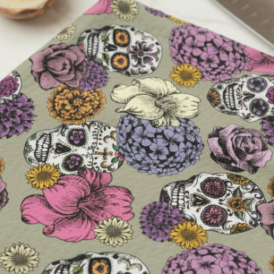 Paño De Cocina Guay Floral Sugar Skulls Dia de los Muertos