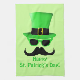 Paño De Cocina Guay Funny St. Patrick's Day Mustache Top hat Man