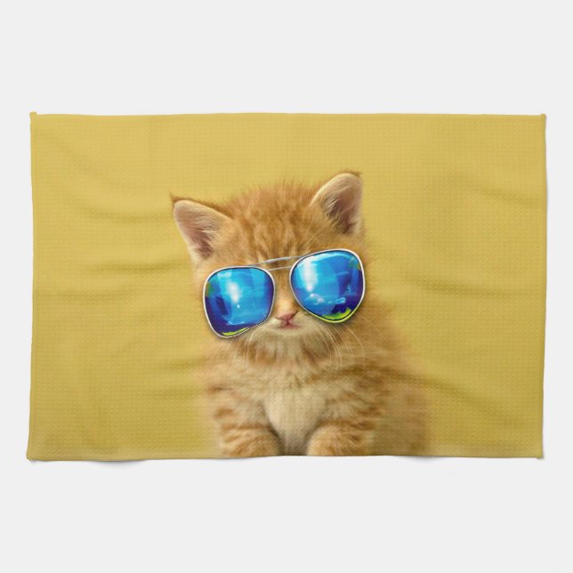 Paño De Cocina Guay Kitten en gafas de sol (Horizontal)