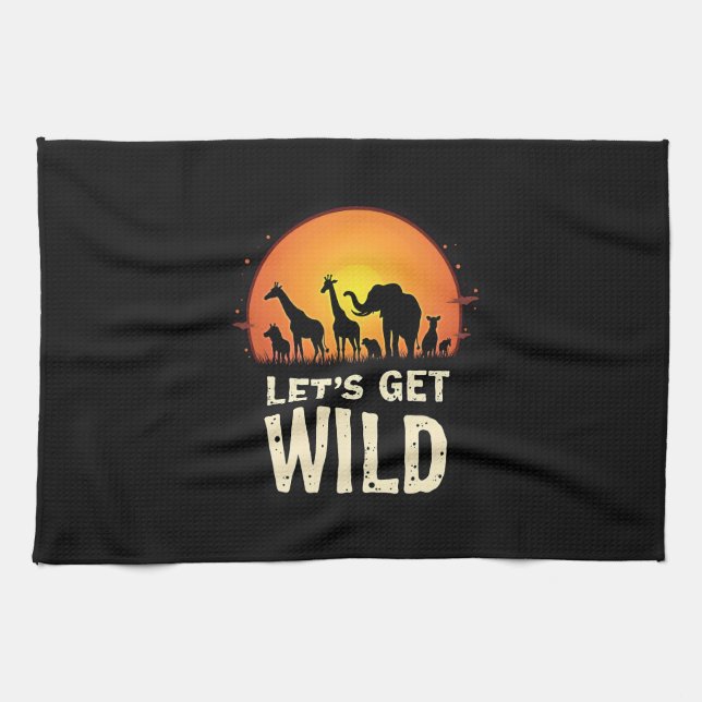 Paño De Cocina Guay Safari Design Para Hombres Mujeres Niños Safa (Horizontal)