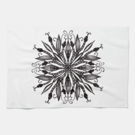 Paño De Cocina Guay Snakes Black And White Botantic Gothic