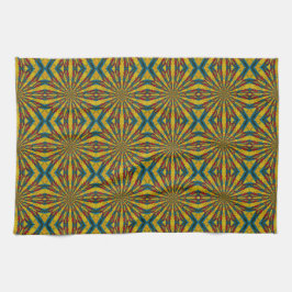 Paño De Cocina Guay Trendy Blue Red Yellow Tribal Mandala