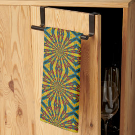 Paño De Cocina Guay Trendy Blue Red Yellow Tribal Mandala