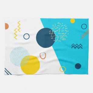 Paño De Cocina Guay, único, moderno, urbano, ilustracion Memphis