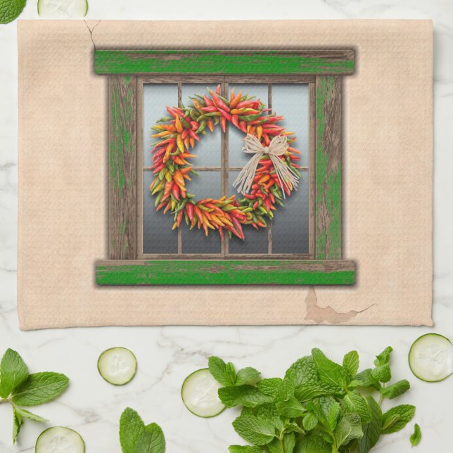 Paño De Cocina Guerra del Suroeste de Chile sobre la ventana de l (Doblado)