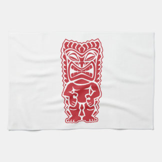 Paño De Cocina guerrero del tótem del tiki