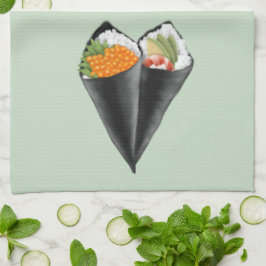 Paño De Cocina Guía de Sushi ilustrada