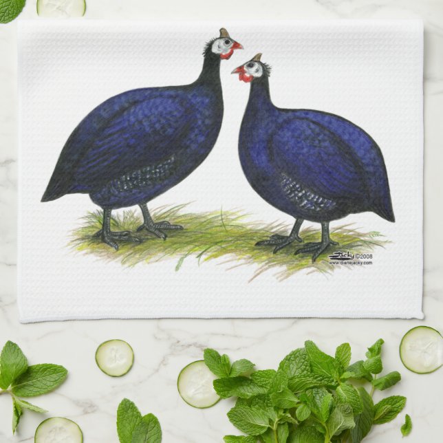 Paño De Cocina Guineas Royal Purple Pair (Doblado)