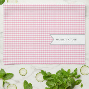 Paño De Cocina Guinga rosada personalizada