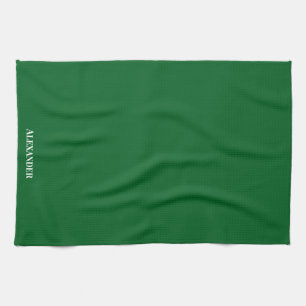 Paño De Cocina Guión blanco sólido verde claro y sólido personali