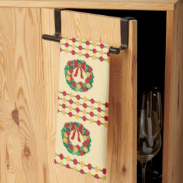 Paño De Cocina Guirnalda Navideña de Punto