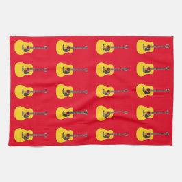 Paño De Cocina Guitarra Acústica