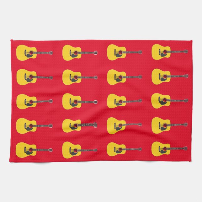 Paño De Cocina Guitarra Acústica (Horizontal)