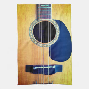 Paño De Cocina Guitarra Acústica Dreadnought de 6 Cuerdas Diseño
