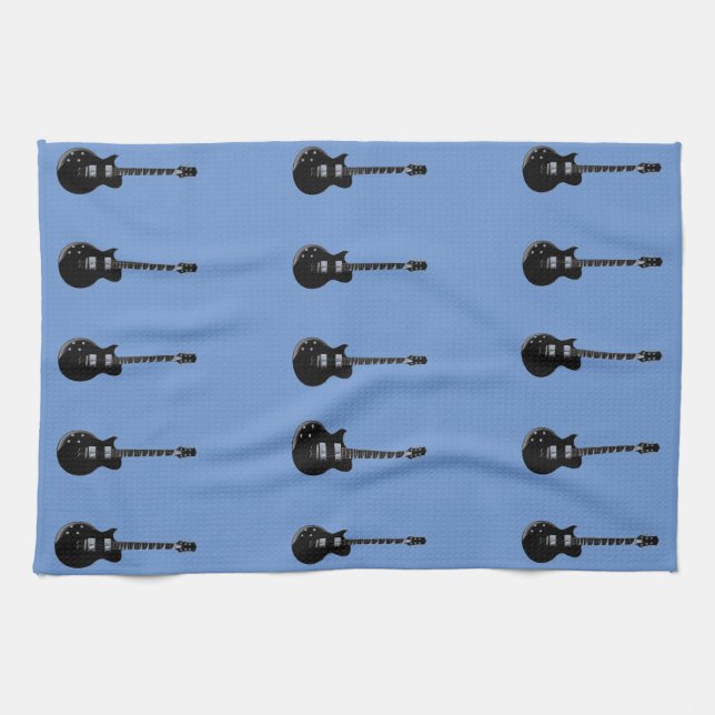 Paño De Cocina Guitarra eléctrica de arte pop (Horizontal)