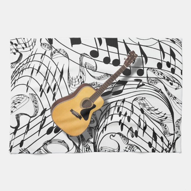 PAÑO DE COCINA GUITARRA - TOWEL DE COCINA (Horizontal)