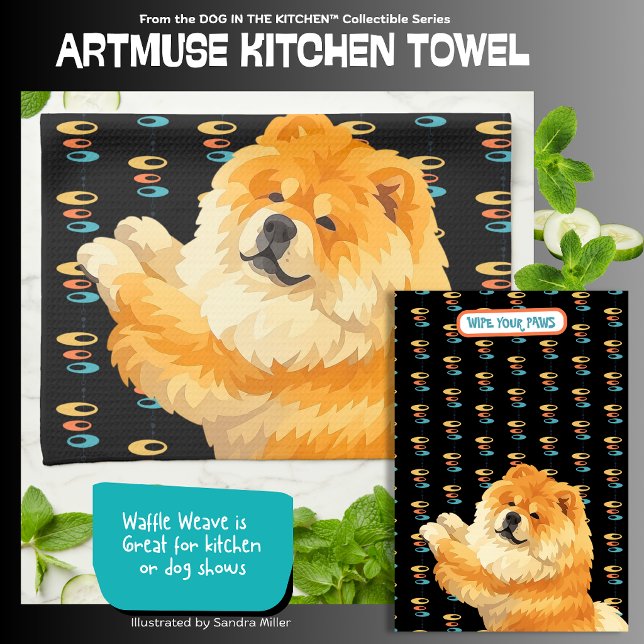 Paño De Cocina GUS red chow  - ArtMuse Kitchen Towels  (Subido por el creador)