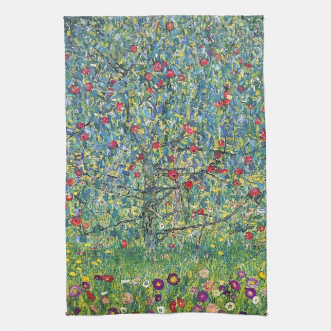 Paño De Cocina Gustav Klimt - Árbol de manzanas (Vertical)