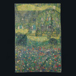 Paño De Cocina Gustav Klimt - Casa de campo del artista<br><div class="desc">Casa de campo por el Attersee - Gustav Klimt,  Oil on Canvas,  1914</div>