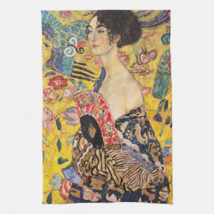 Paño De Cocina Gustav Klimt - Dama de fans