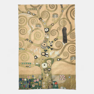 Paño De Cocina Gustav Klimt - El Árbol de la Vida, Friso Stoclet